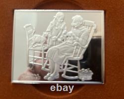 Norman Rockwell's Fondest Memories 1st Ed 10 Proof Set Pure. 925 Bars