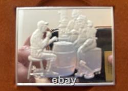 Norman Rockwell's Fondest Memories 1st Ed 10 Proof Set Pure. 925 Bars