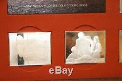 Norman Rockwell's Fondest Memories 1st Edition Proof Set Solid Sterling Silver