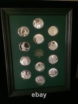 Norman Rockwell's Limited Edition Solid Sterling Silver Medallion Set