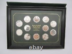 Norman Rockwell's Medallic Tribute To Robert Frost L/e Proof Set Sterling Silver