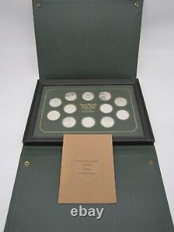 Norman Rockwell's Medallic Tribute To Robert Frost L/e Proof Set Sterling Silver