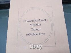 Norman Rockwell's Medallic Tribute To Robert Frost L/e Proof Set Sterling Silver