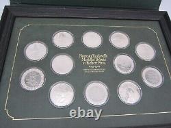 Norman Rockwell's Medallic Tribute To Robert Frost L/e Proof Set Sterling Silver