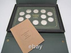 Norman Rockwell's Medallic Tribute To Robert Frost L/e Proof Set Sterling Silver