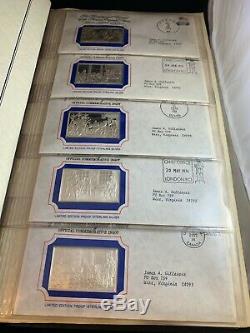 Official Bicentennial Ingots issued by the Franklin Mint. First Edition Proofs