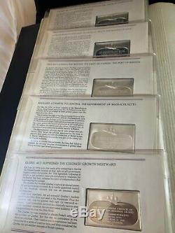 Official Bicentennial Ingots issued by the Franklin Mint. First Edition Proofs