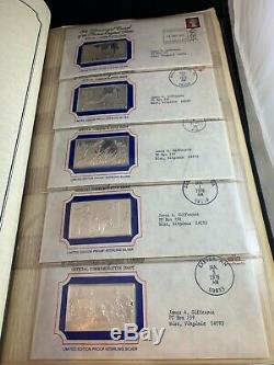 Official Bicentennial Ingots issued by the Franklin Mint. First Edition Proofs