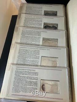 Official Bicentennial Ingots issued by the Franklin Mint. First Edition Proofs