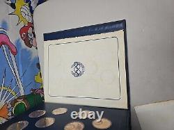 Official History of the Olympic Games, 50 Silver Medals w COA Franklin Mint READ
