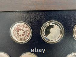 Official Medals Of Indian Tribal Nations 1973 Franklin Mint 10 Coins 999 Silver