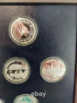 Official Medals Of Indian Tribal Nations 1973 Franklin Mint 10 Coins 999 Silver