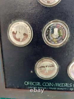 Official Medals Of Indian Tribal Nations 1973 Franklin Mint 10 Coins 999 Silver