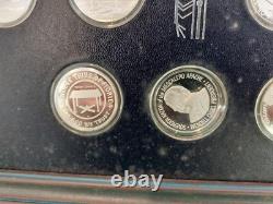 Official Medals Of Indian Tribal Nations 1973 Franklin Mint 10 Coins 999 Silver