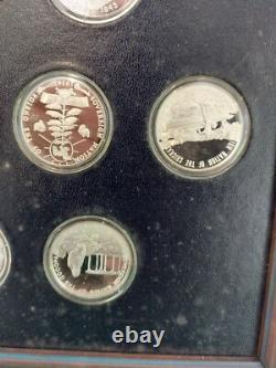 Official Medals Of Indian Tribal Nations 1973 Franklin Mint 10 Coins 999 Silver