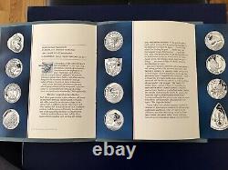 Official NASA Manned Space Flight Emblems Complete Set (25) 500g of 92.5% Silver