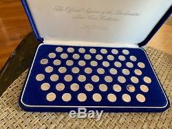 Official Signers Declaration Silver Medal Coin Set FRANKLIN MINT Complete56 mini