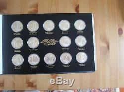 Official Signers Declaration of Independence 56 Silver Medals Franklin Mint