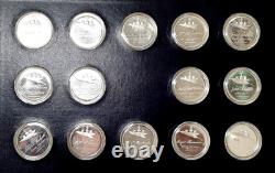 Official Signers by Franklin Mint Set of 56 Silver Rounds in Orig. Pkg
