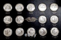 Official Signers by Franklin Mint Set of 56 Silver Rounds in Orig. Pkg