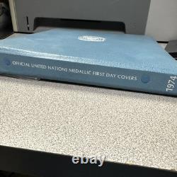 Official United Nations Medallic First Day Covers 1974 Series 5 Sterling Silver