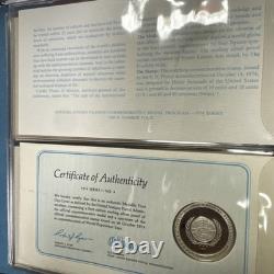 Official United Nations Medallic First Day Covers 1974 Series 5 Sterling Silver