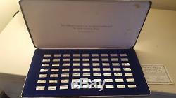 Official classic cars silver miniature collection franklin mint