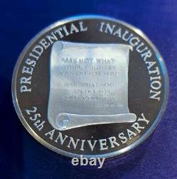 Over Half Pound Solid Sterling Silver Jfk Memorial Proof Medallion, Beautiful