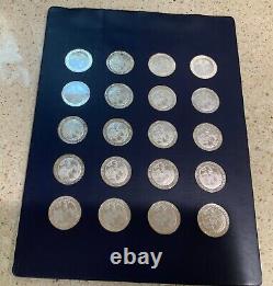 PROJECT APOLLO Franklin Mint 20 Sterling Silver Medals- Silver flown- Apollo 13