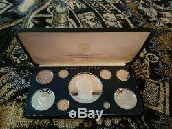 Panama 1975 Franklin Mint Proof Set 3 Silver Coins Presentation Case