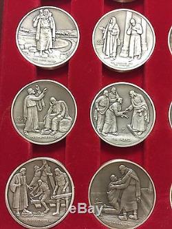 Parables of Jesus Medal Set- Pietro Montana Franklin Mint Sterling SIlver