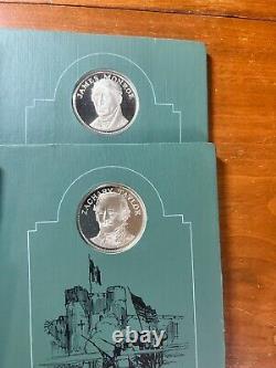 Patriots Hall Fame Builders of Nation Silver Coin Collection Vol. 1&2 RARE