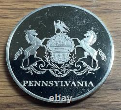 Pennsylvania'76 The American Revolution Bicentennial 21.4 g. 925 Silver Round
