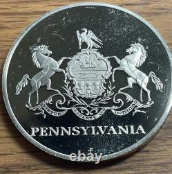 Pennsylvania'76 The American Revolution Bicentennial 21.4 g. 925 Silver Round