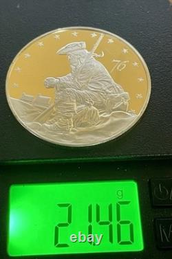 Pennsylvania'76 The American Revolution Bicentennial 21.4 g. 925 Silver Round