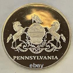Pennsylvania'76 The American Revolution Bicentennial 21.4 g. 925 Silver Round