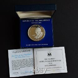 Philippines Silver Proof 1981 Pilipinas 50 Piso Pope In Original Box Ultra Rare