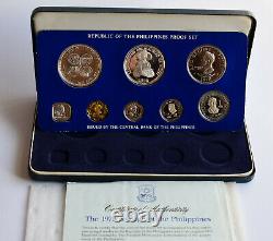Philippines Silver Proof Set 1976 Pilipinas 5 25 50 Piso Sentimos F. A. O Fao