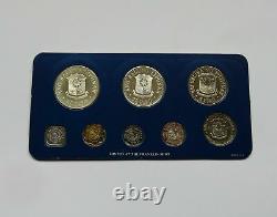 Philippines Silver Proof Set 1977 Pilipinas 5 25 50 Piso Sentimos Manuel Quezon