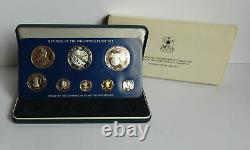 Philippines Silver Proof Set 1977 Pilipinas 5 25 50 Piso Sentimos Manuel Quezon