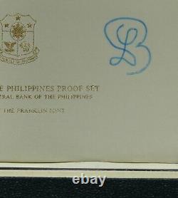 Philippines Silver Proof Set 1977 Pilipinas 5 25 50 Piso Sentimos Manuel Quezon