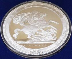 Pistrucci George and The Dragon Silver Proof. 925 350G 90mm Giant Coin CAP + COA