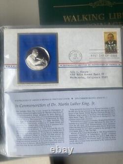 Postmasters Of America 18 Medallic First Day Covers 1979.925 Silver