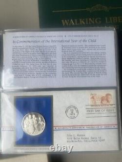 Postmasters Of America 18 Medallic First Day Covers 1979.925 Silver