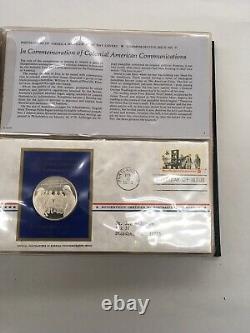 Postmasters Of America 23 Medallic First Day Covers 1973 Sterling Silver set