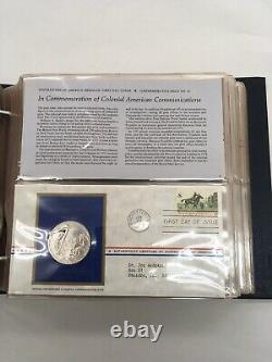 Postmasters Of America 23 Medallic First Day Covers 1973 Sterling Silver set
