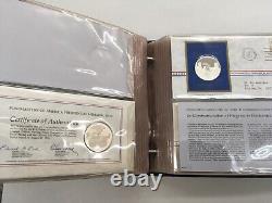 Postmasters Of America 23 Medallic First Day Covers 1973 Sterling Silver set