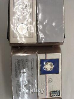 Postmasters Of America 24 Medallic First Day Covers 1972 Sterling Silver set