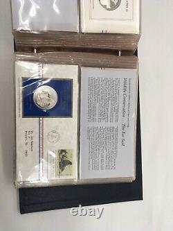 Postmasters Of America 24 Medallic First Day Covers 1972 Sterling Silver set