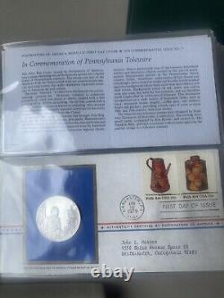 Postmasters Of America Medallic First Day Covers 1979